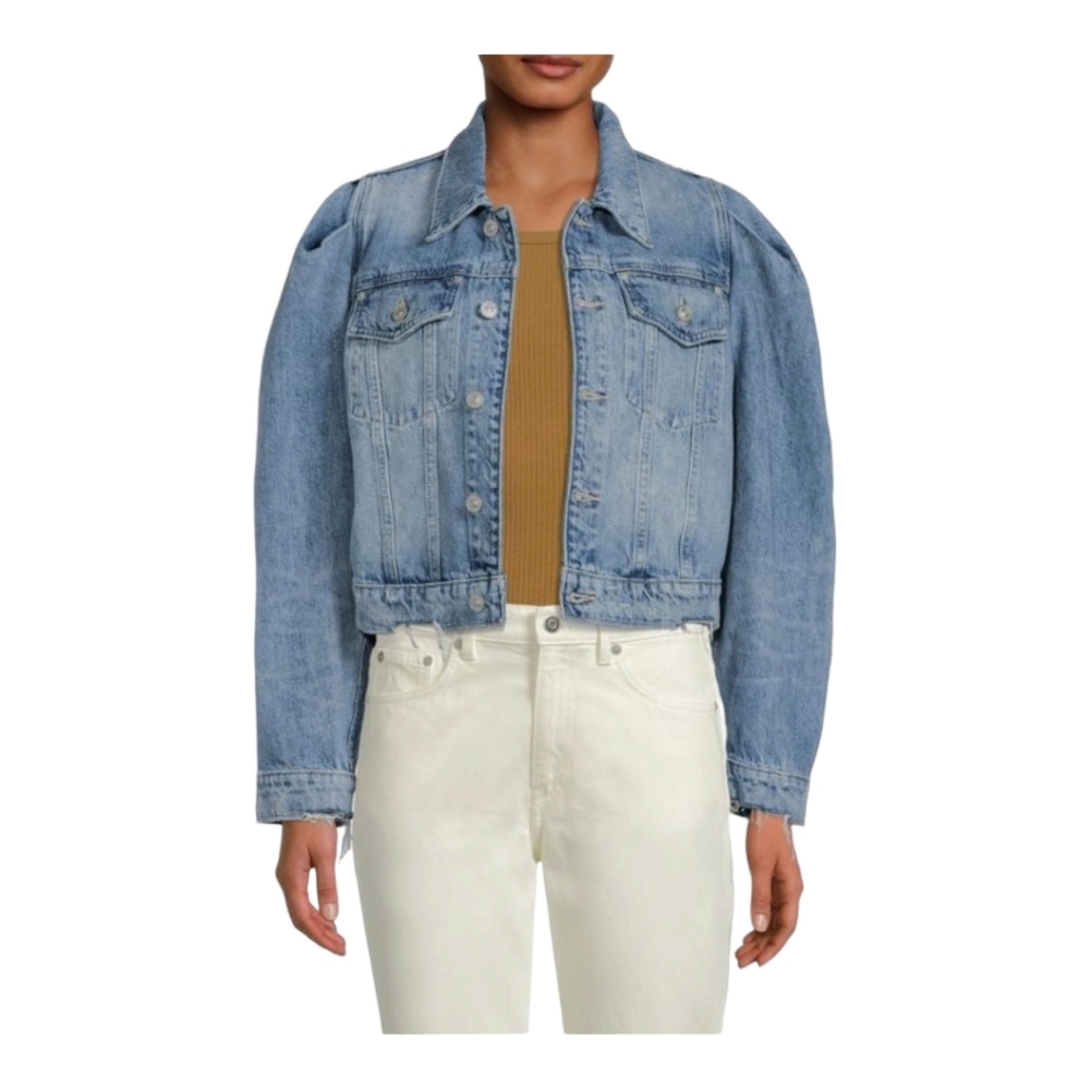 Hudson Puff Sleeve Gia Trucker Hudson Jeans Jacket Size S/P